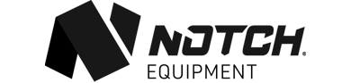 Notch Equipment логотип чёрно-белый